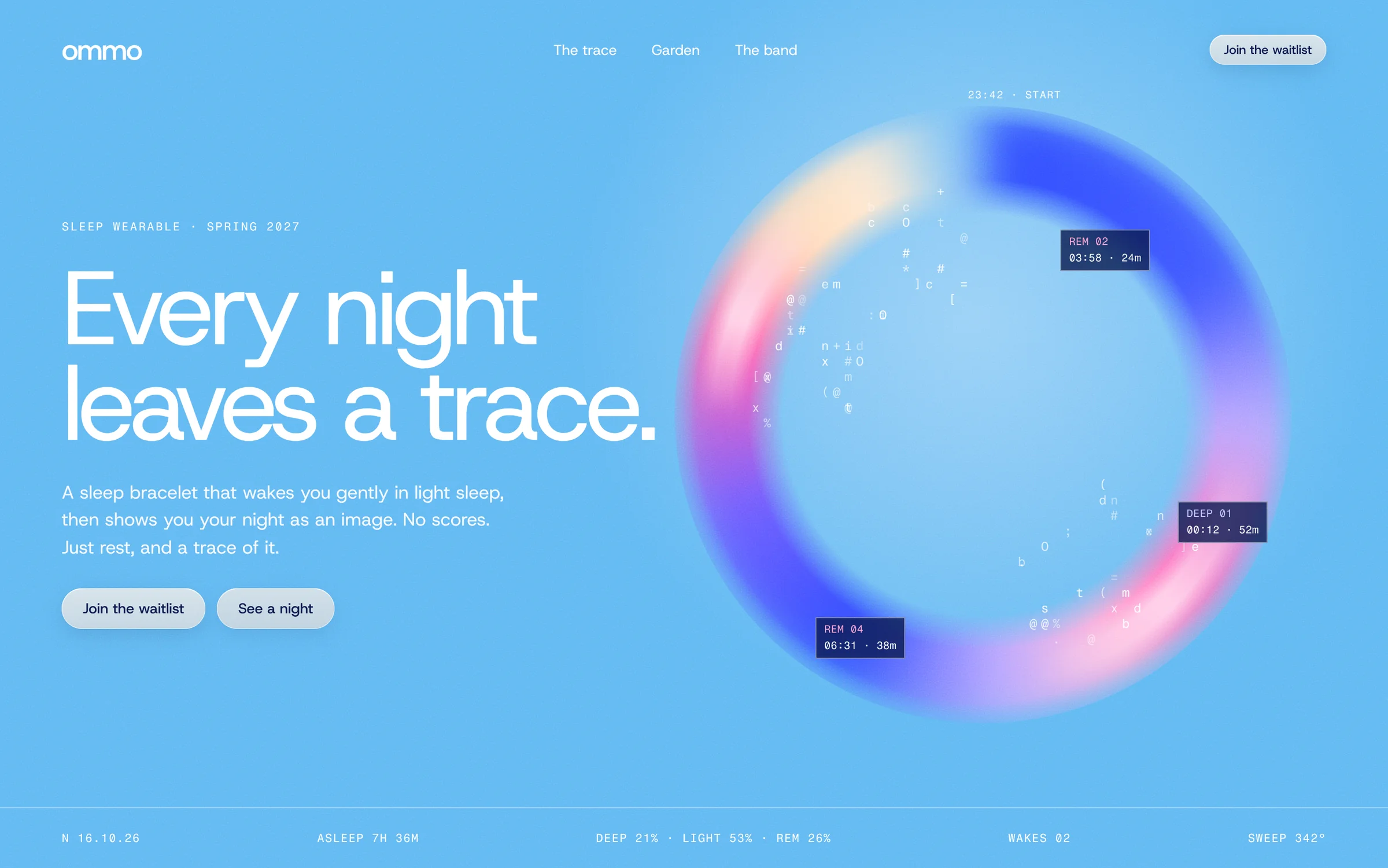 Launch page